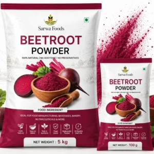 Sarwa Foods beetroot powder — deep magenta natural colour powder