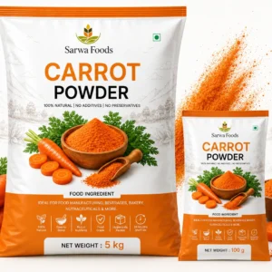 Sarwa Foods carrot powder — natural orange dehydrated carrot powder