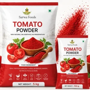 Sarwa Foods tomato powder — fine red dehydrated tomato powder in bulk